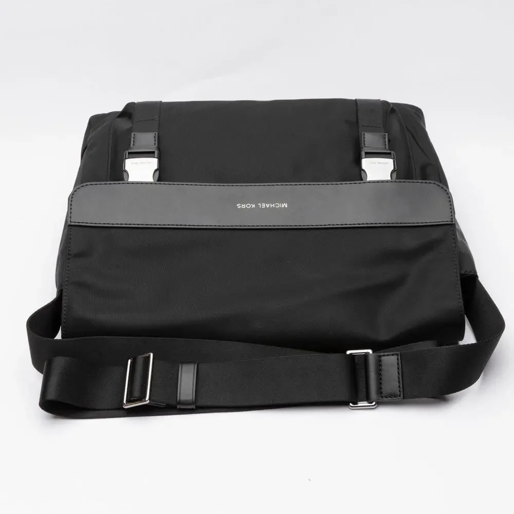 Michael Kors Men Gabardine Messenger Bag Black